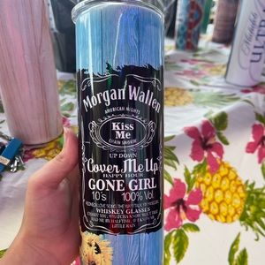 Morgan Wallen tumbler, wasted on you, whiskey, country, singer, 20 oz, special